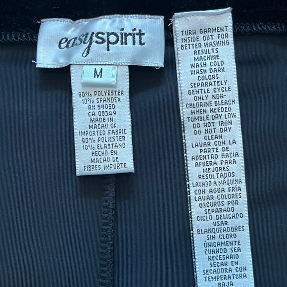 Easy Spirit Long Black Skirt - Picture 3 of 4
